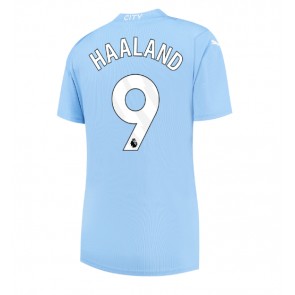 Manchester City Erling Haaland #9 Hemmatröja Dam 2023-24 Kortärmad